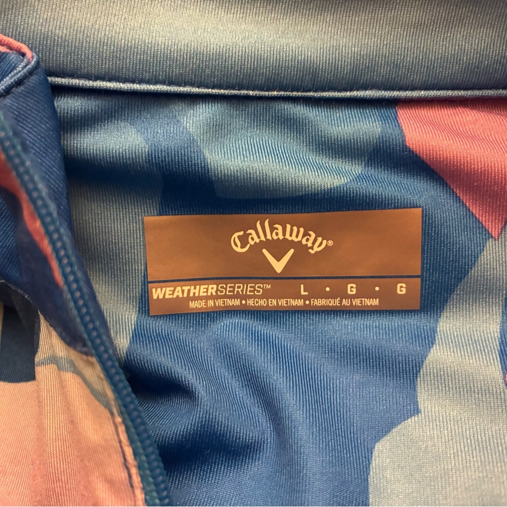 Callaway Weather Series Golf Shirt Womens Large Blue Long Sleeve Athletic Top L - Picture 2 of 3